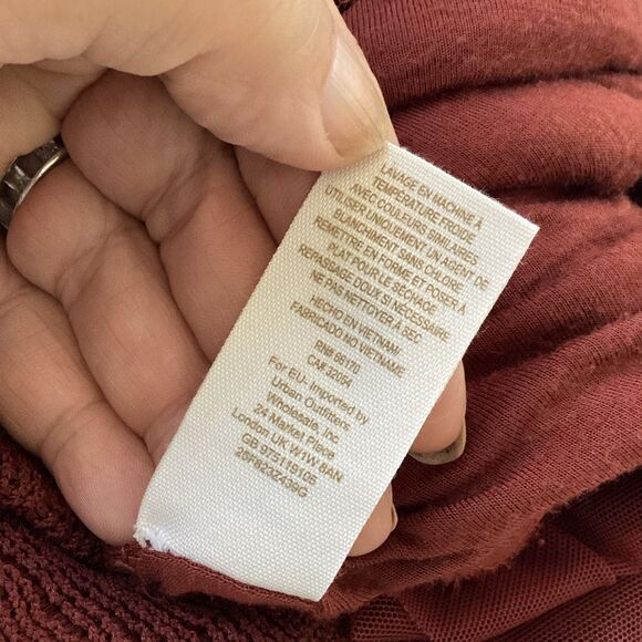 Free People Cozy Day Flounce Knit Mini Dress Women’s Small - Picture 9 of 9